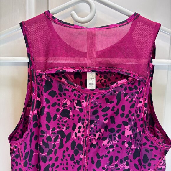 Pre-worn MINT Lululemon Women's Size 2 Pink Pattern Tank Top - Picture 6 of 8